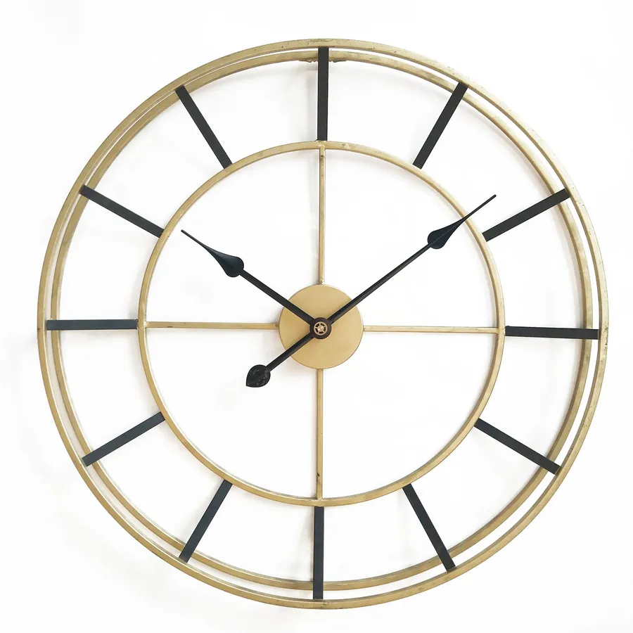 Large Metal Wall Clock - Oxford