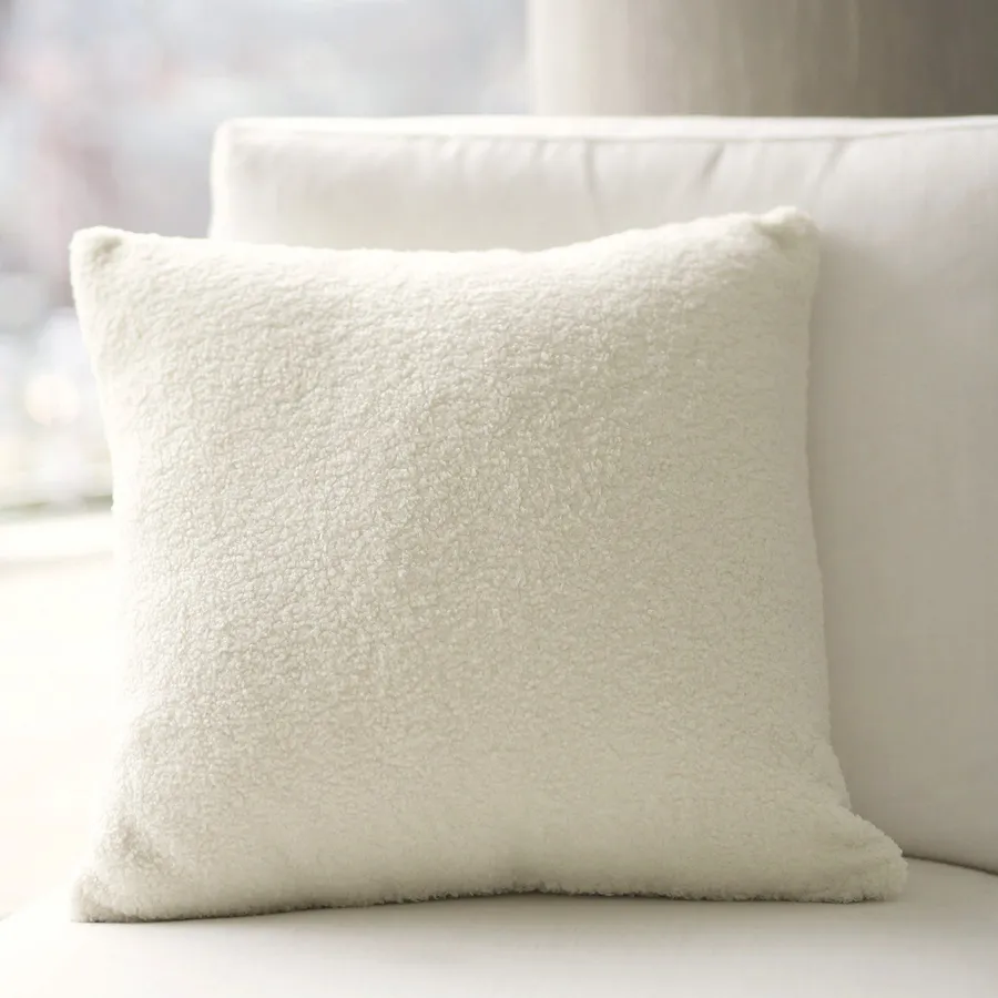 Boucle Teddy Cushion Cover   Insert