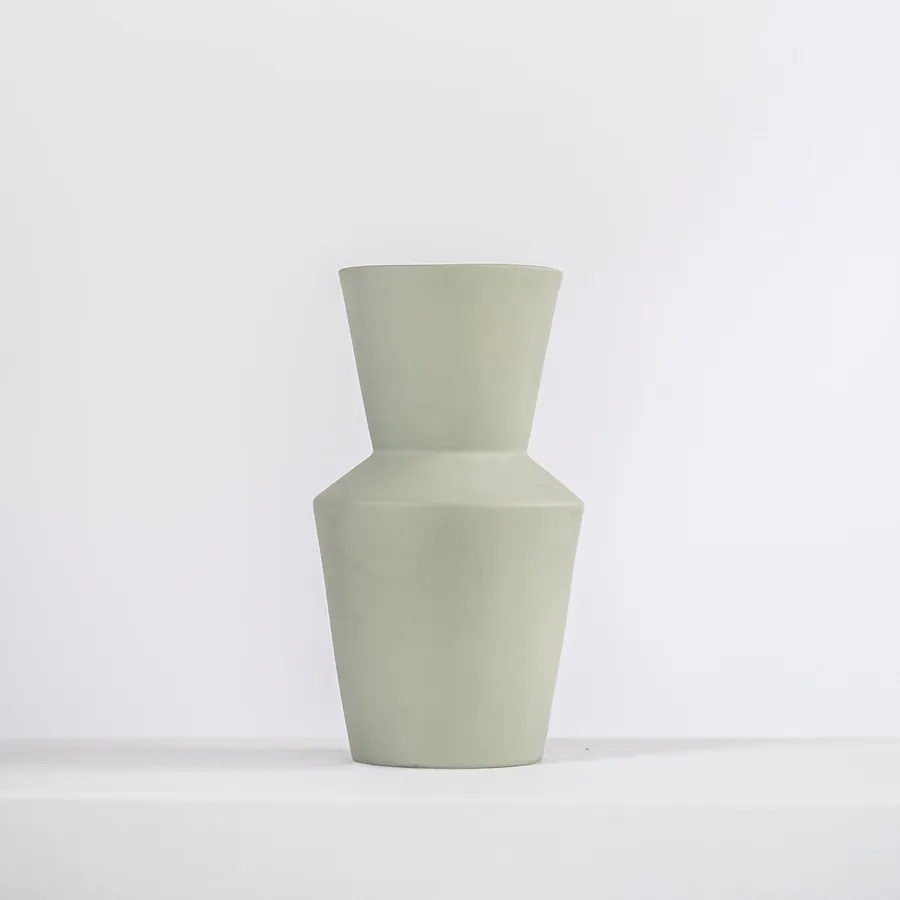 Ceramic Vase - Dahlia - Sage Grey