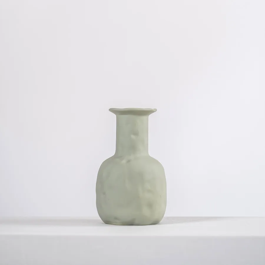 Ceramic Vase - Petunia - Sage Grey