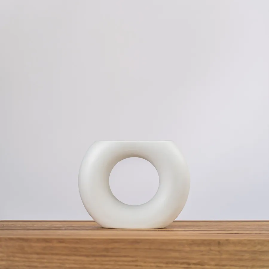 Ceramic Vase - Azalea - White