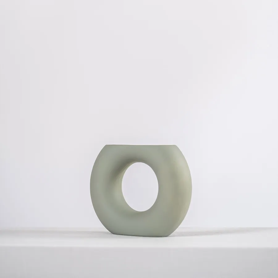 Ceramic Vase - Azalea - Sage Grey
