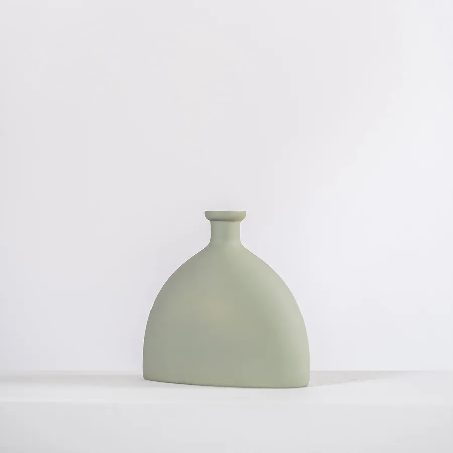 Ceramic Vase - Peony - Sage Grey