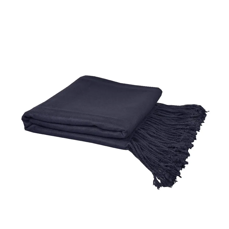 Luxury Bamboo Throw Blanket - Navy