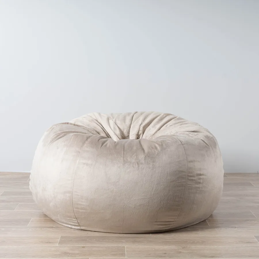 Pierre Fur Bean Bag - Champagne Latte