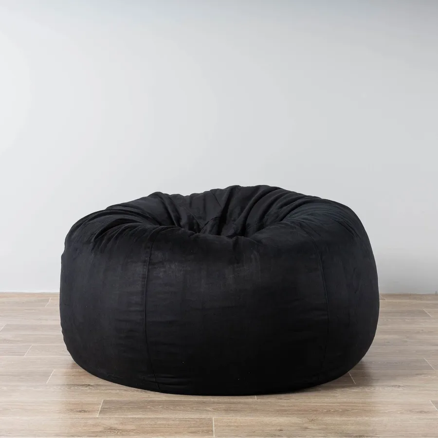 Pierre Fur Bean Bag - Black