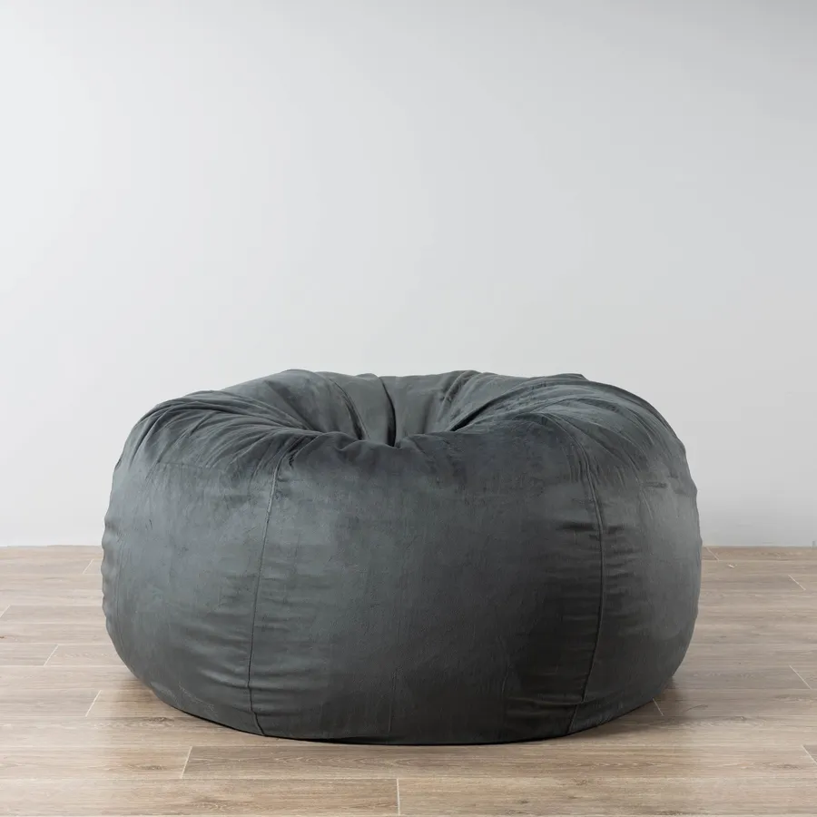 Pierre Fur Bean Bag - Charcoal