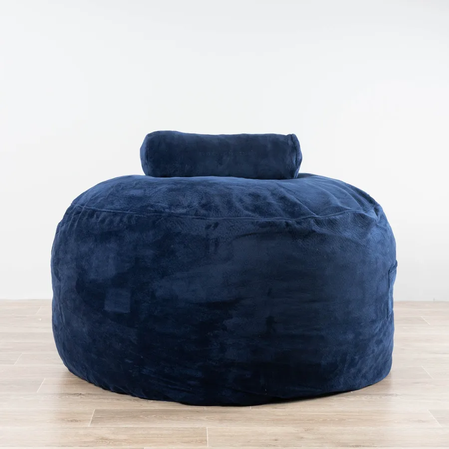 Grand Bean Bag - Navy - Sensory Foam Filling Included