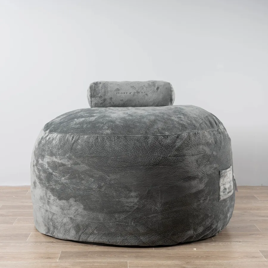 Grand Bean Bag - Grey - Sensory Foam Filling Included