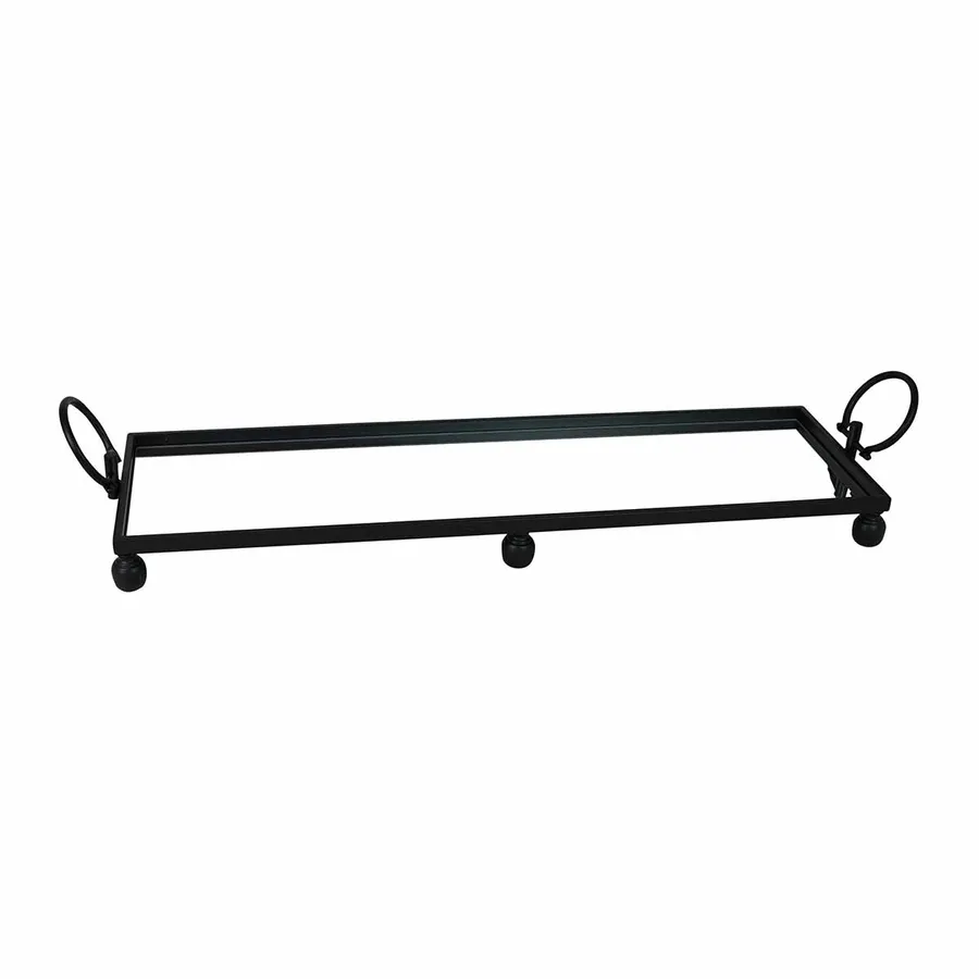Blair Tray With Handles 94x11cm in Black