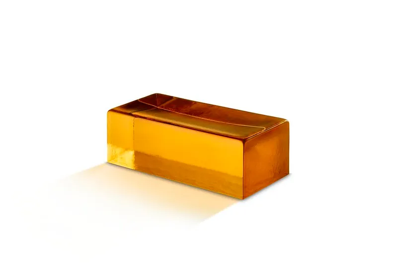 Venetian Glass - Golden Amber (Polished)