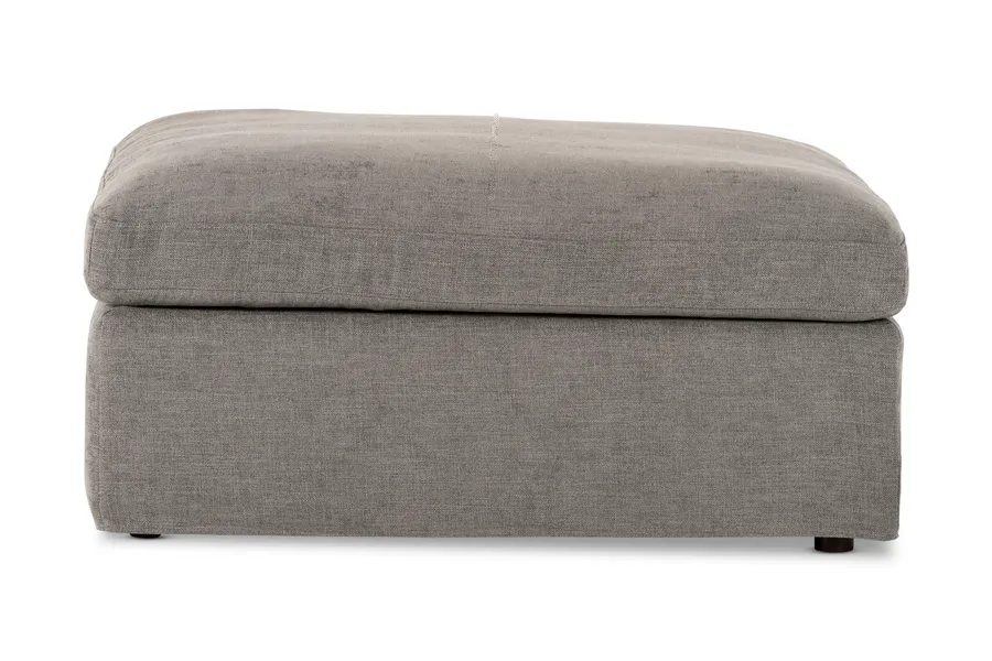 Haven Coastal Ottoman, Grey, by Lounge Lovers