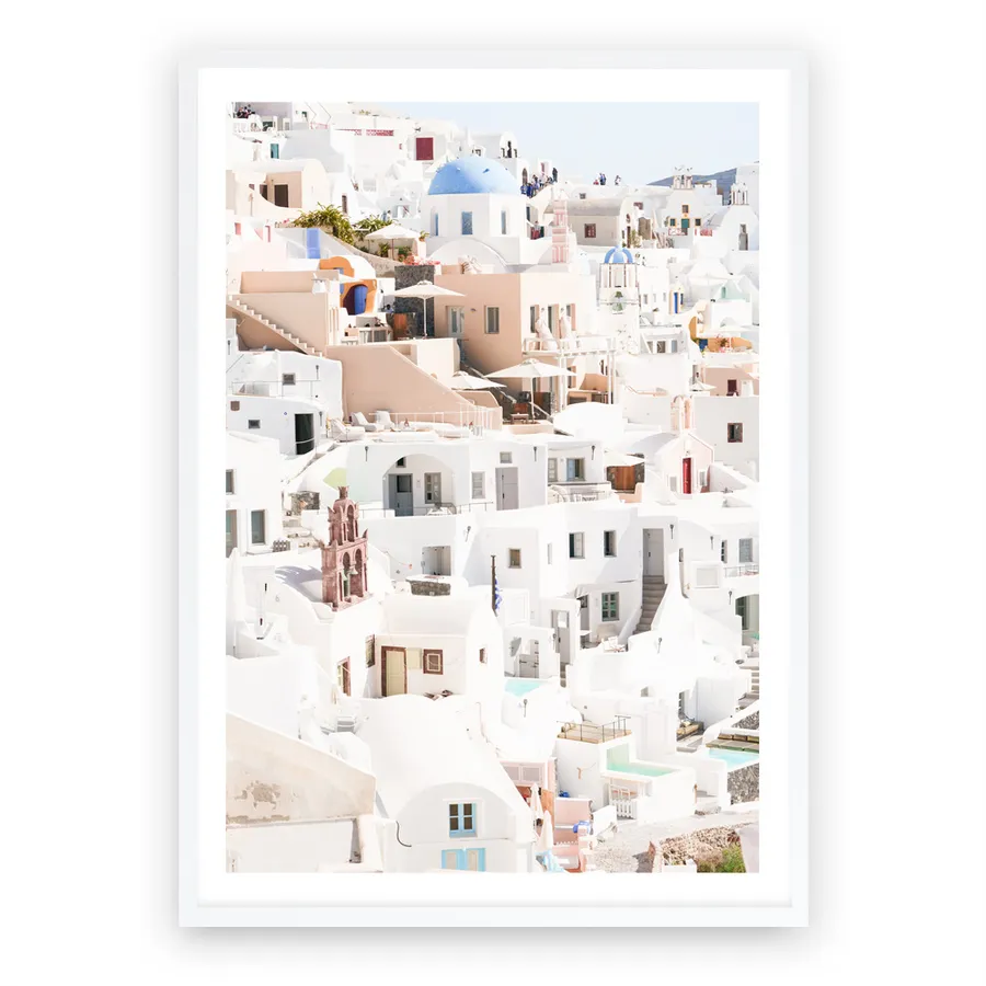 Santorini Skyline II Photo Art Print