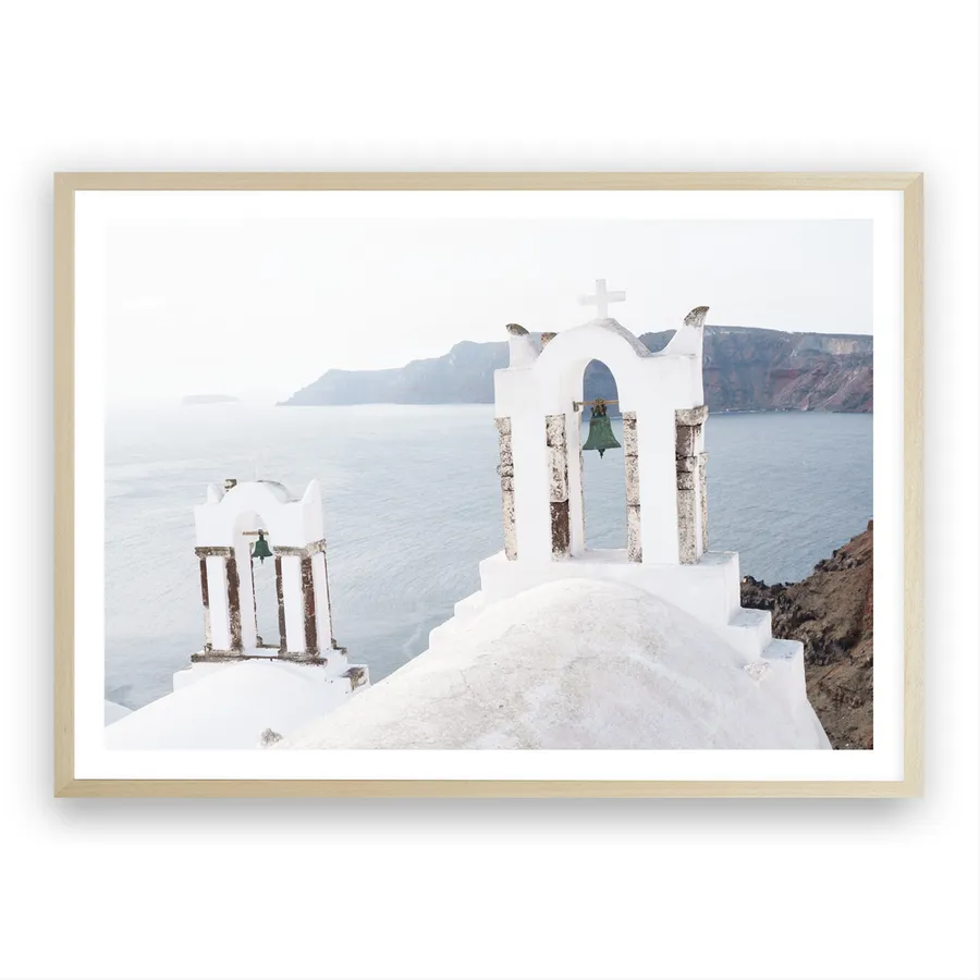 Two White Churches I Photo Art Print