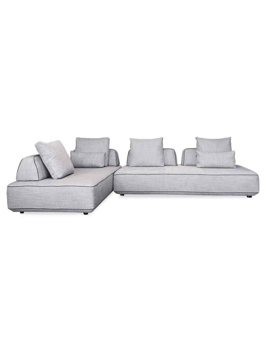 Hannah 2 Piece Modular Sofa in Dove