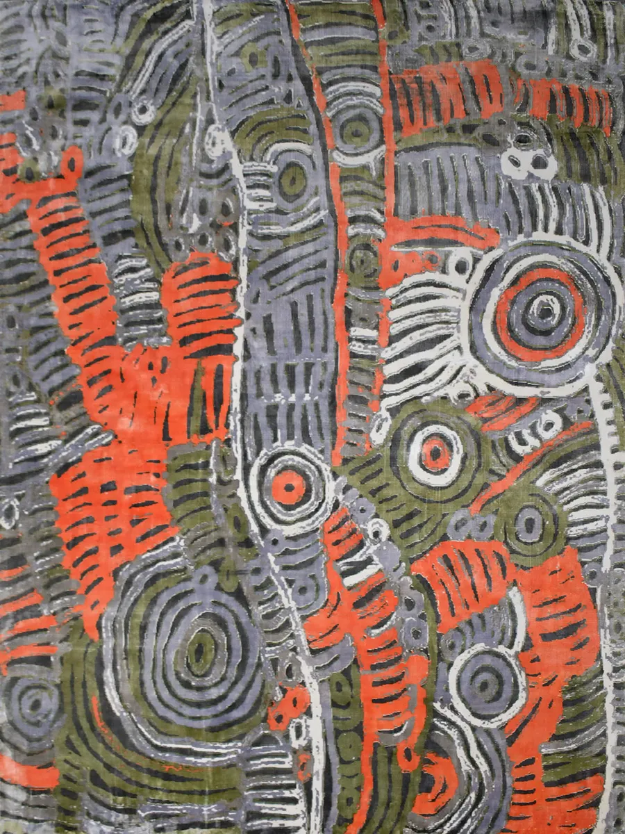 Akarley Indigenous Rug by Charmaine Pwerle