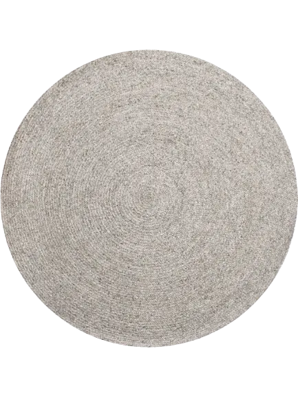 Paddington Round Rug in Silver