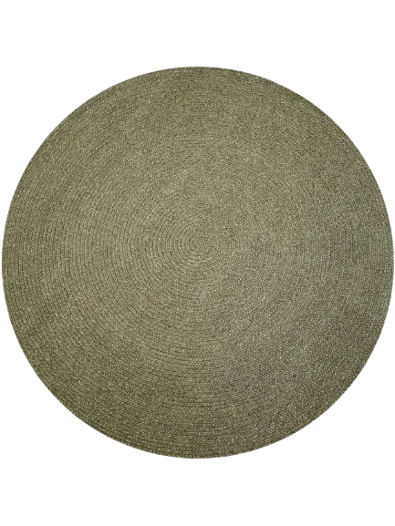 Paddington Round Rug in Olive