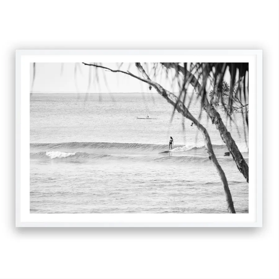 Surfing At Noosa Photo Art Print
