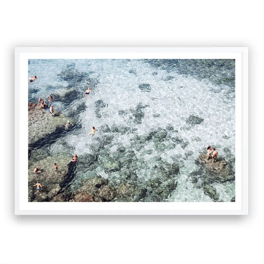Swimming in Puglia Photo Art Print