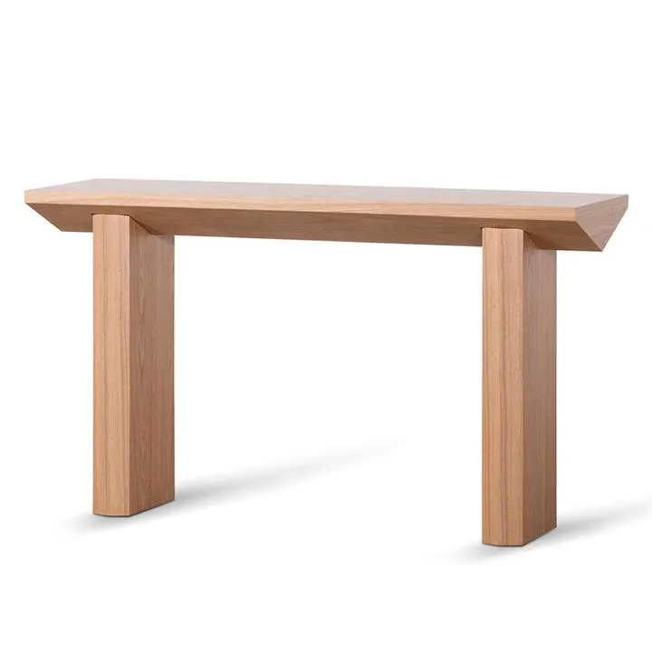 Carly 1.4m Oak Console Table - Natural by Interior Secrets - AfterPay Available