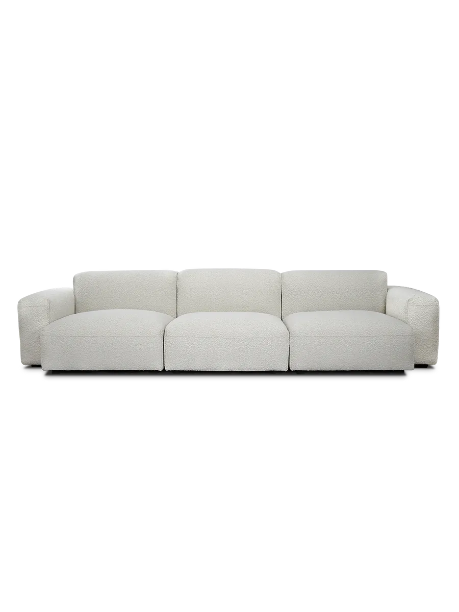 Evie Sofa in Boucle Ivory