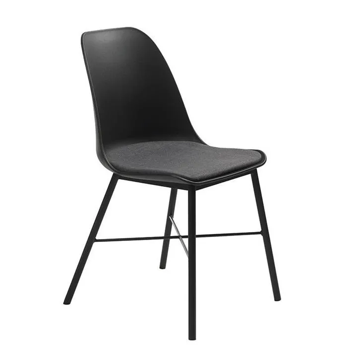 Jora Cushion Seat Dining Chair - Black by Interior Secrets - AfterPay Available