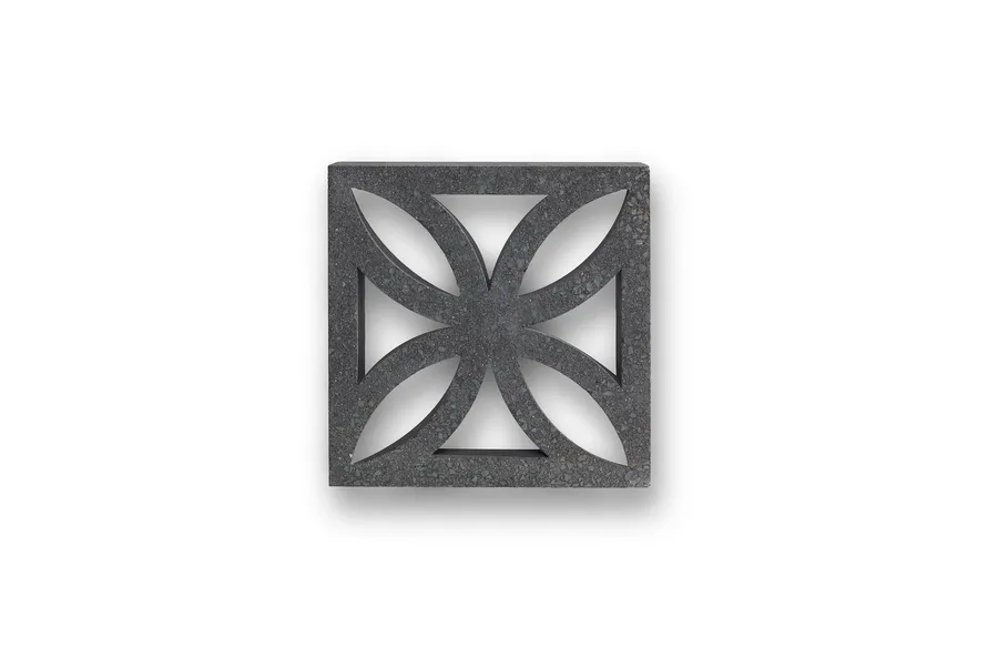 Breeze Block - Pewter (Flower Breeze)