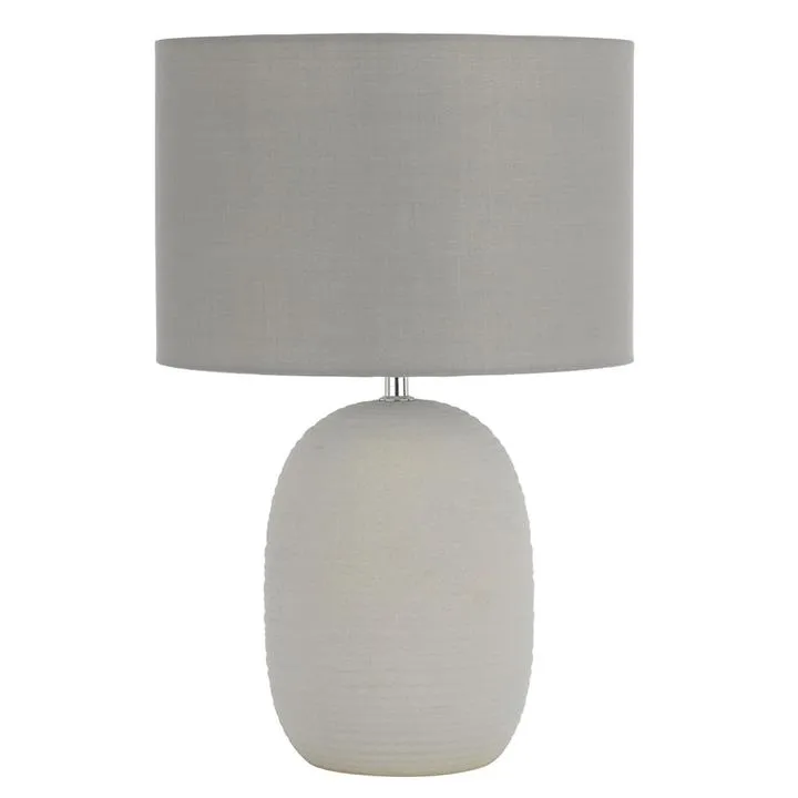 Arbro Ceramic Base Table Lamp, Grey