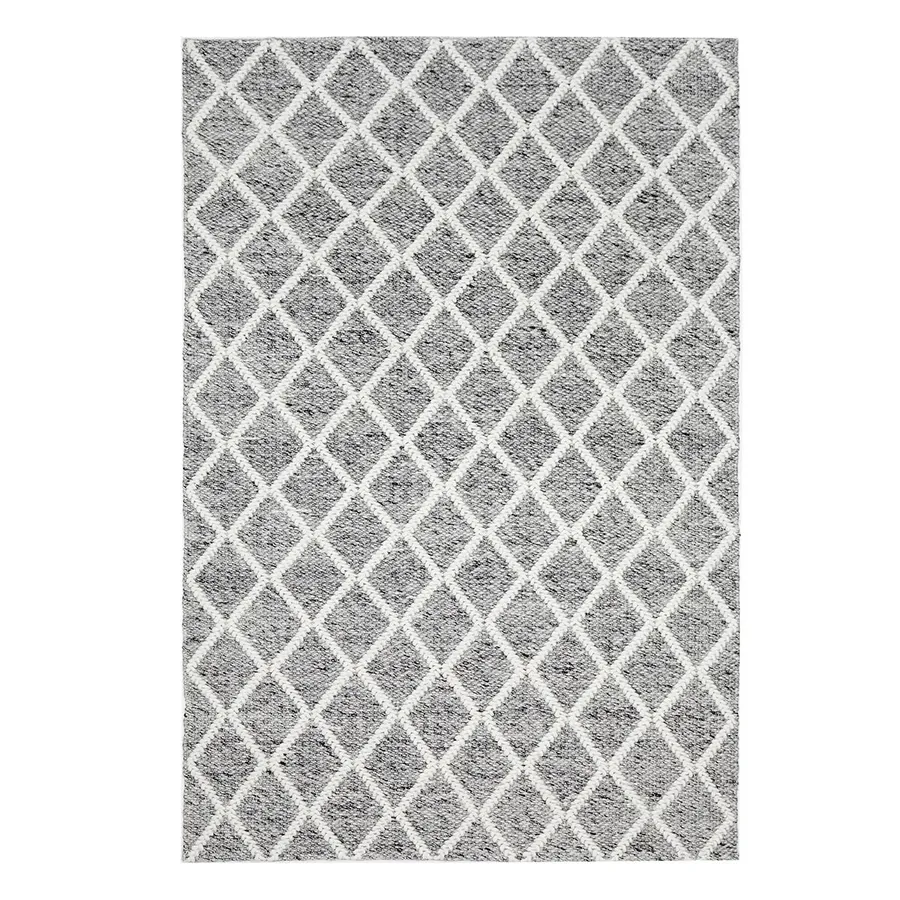 Huxley Rug 190x280cm in Grey/Off White