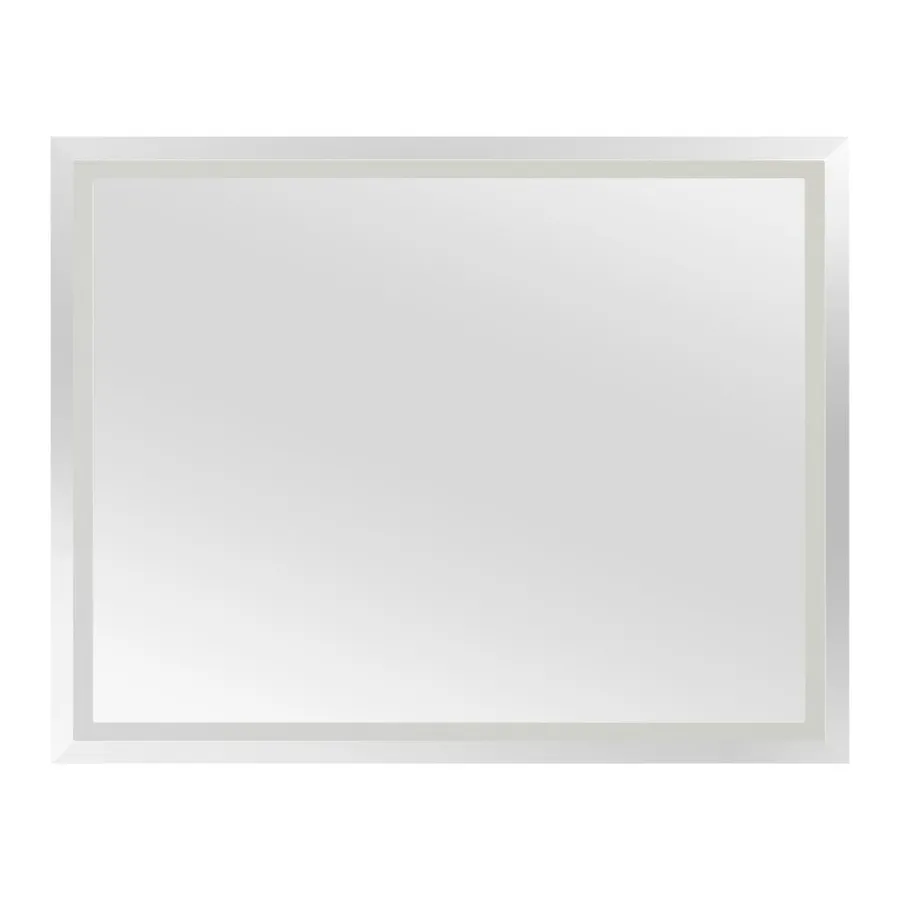 Sierra Polished Edge Sandblasted Border Bathroom Mirror Range - 4 Sizes Available W600 x H750 No Demister
