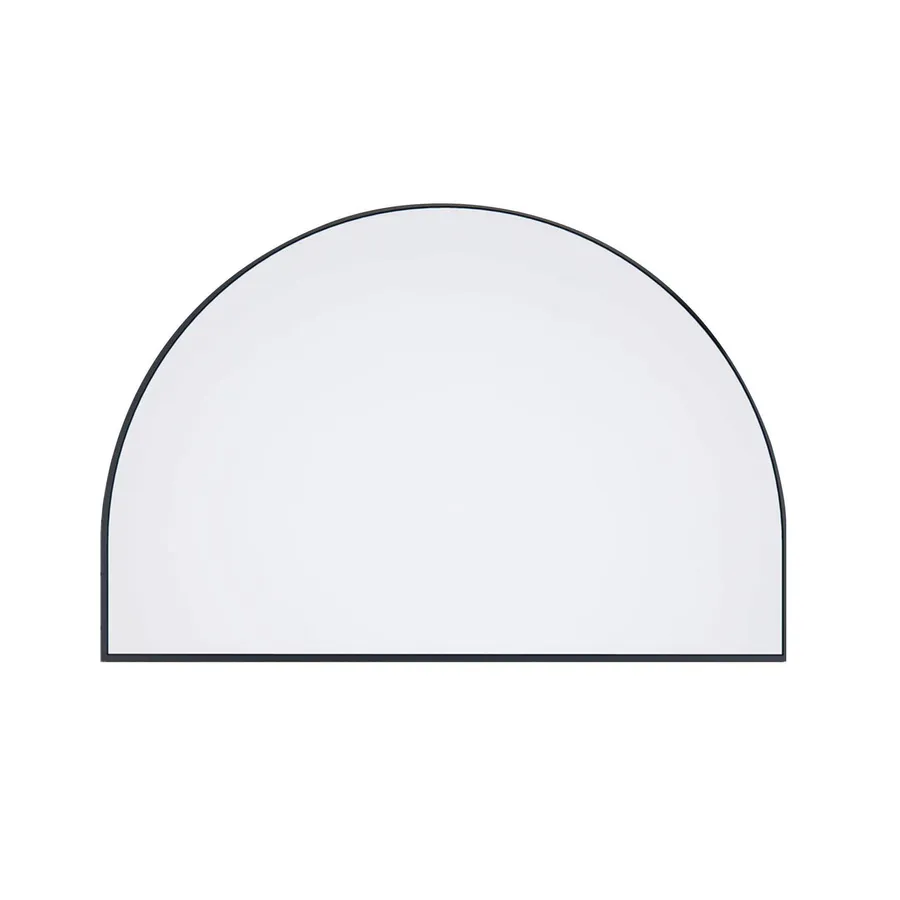 Arch Metal Frame Bathroom Mirror Black - 100cm x 150cm