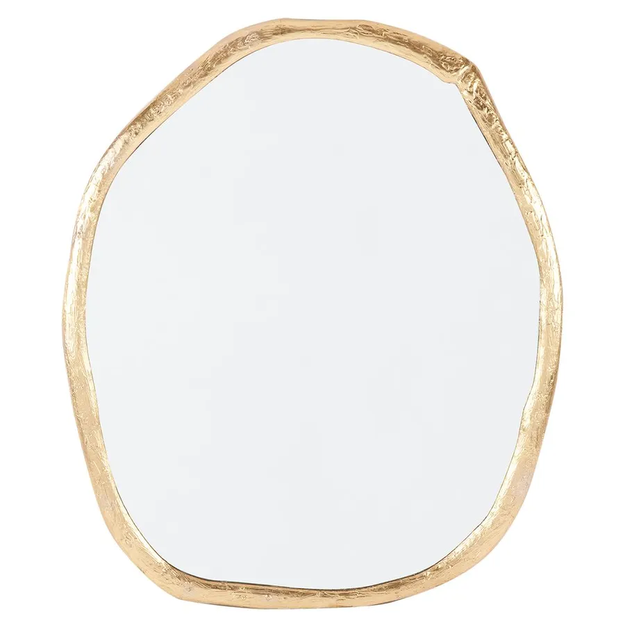 Taz Gold Round Wall Mirror 120cm x 100cm