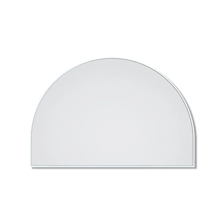 Arch Metal Framed Bathroom Mirror White - 80cm x 120cm