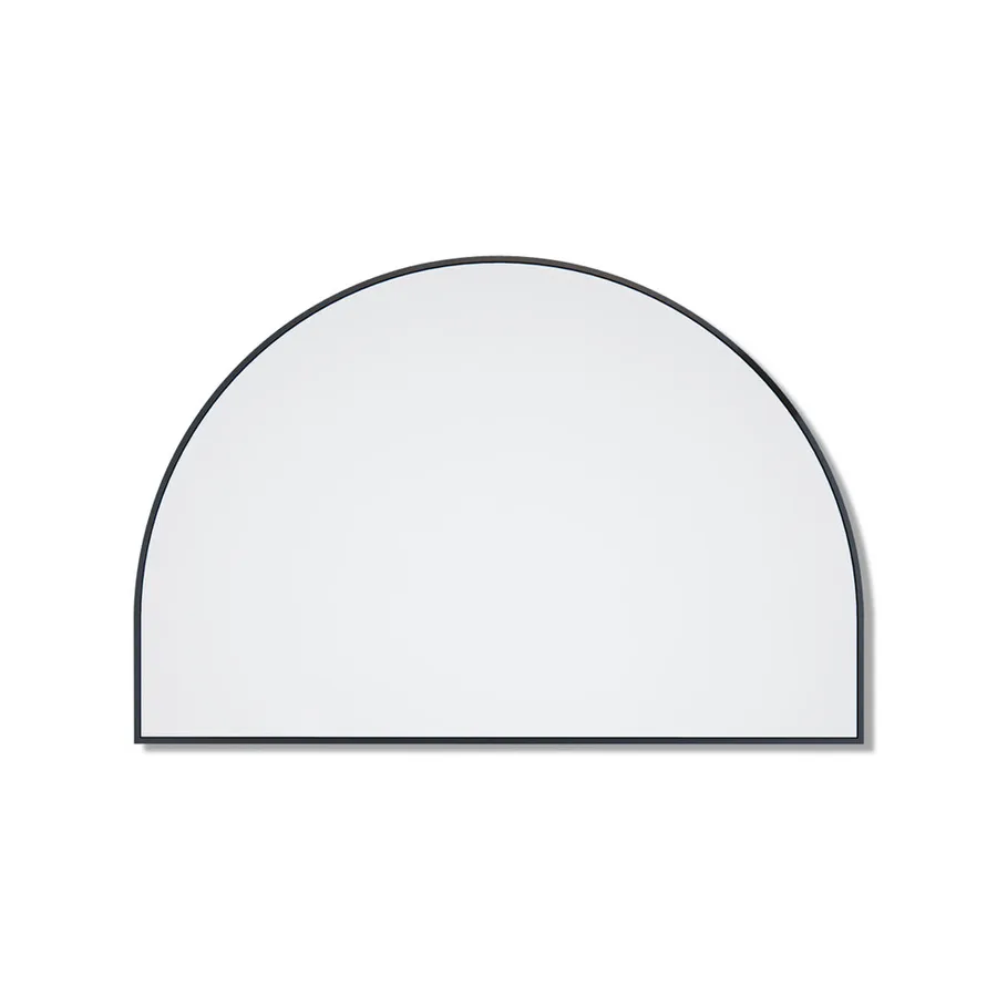 Arch Metal Frame Bathroom Mirror Black - 80cm x 120cm