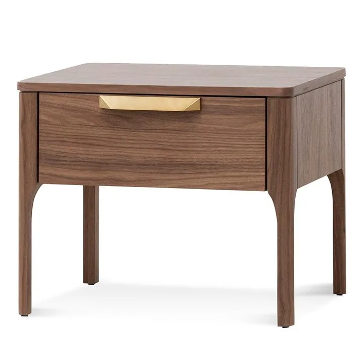 Allison Wooden Bedside Table - Walnut by Interior Secrets - AfterPay Available