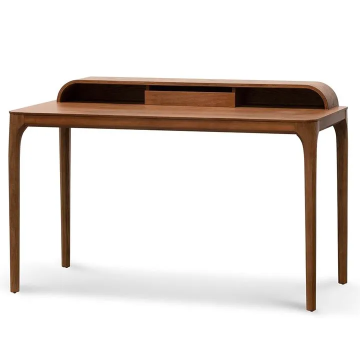 Reva Wooden Home Office Desk - Walnut by Interior Secrets - AfterPay Available