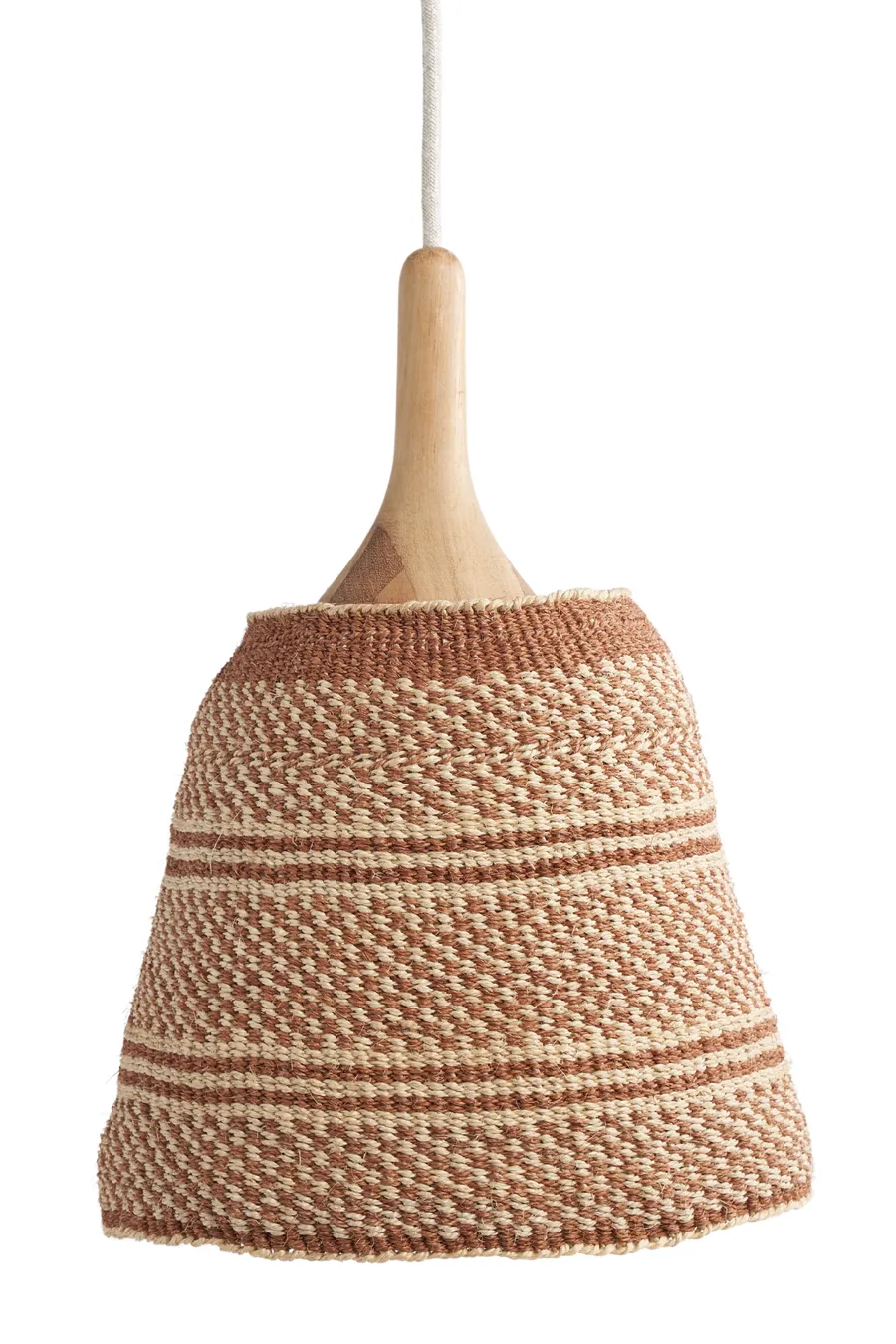 Handwoven Pendant Light - Caramel Collection, Small