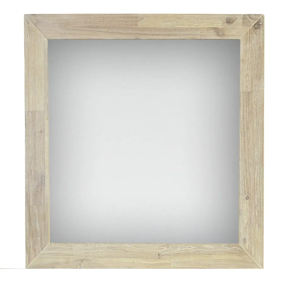 California Dresser Mirror Brushed White - 100cm x 100cm