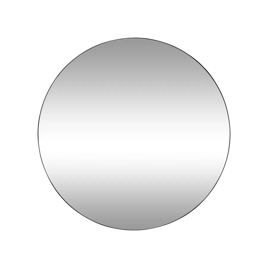 Minim Round Wall Mirror Black - 90cm