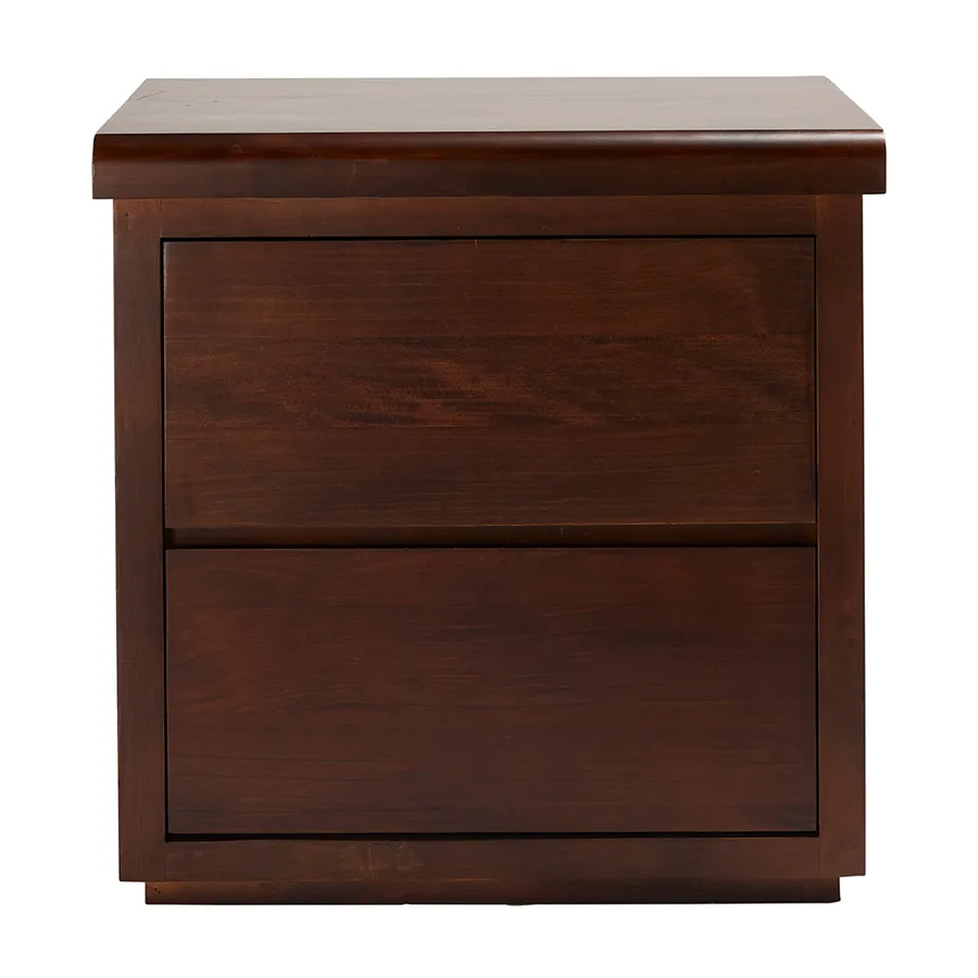 Calypso Bedside Table Chocolate - 2 Drawer