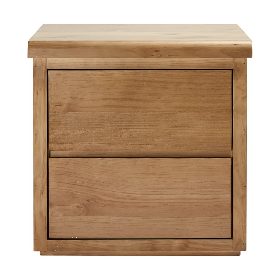 Calypso Bedside Table Nutmeg -  2 Drawer