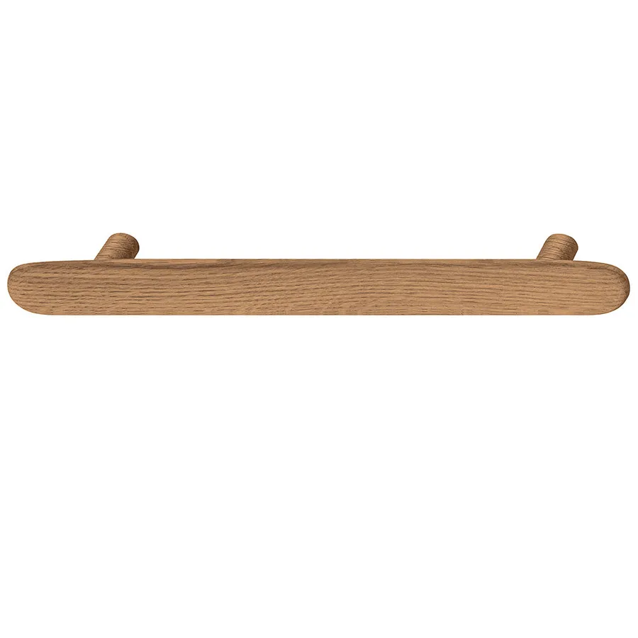 Timber Furniture Handle in Oak Natural Lacquered