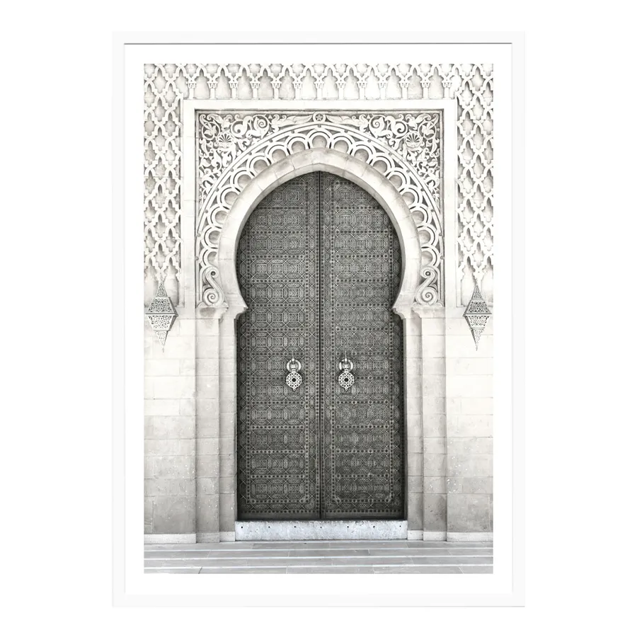 Moroccan Door Framed Print - 85cm x 115cm