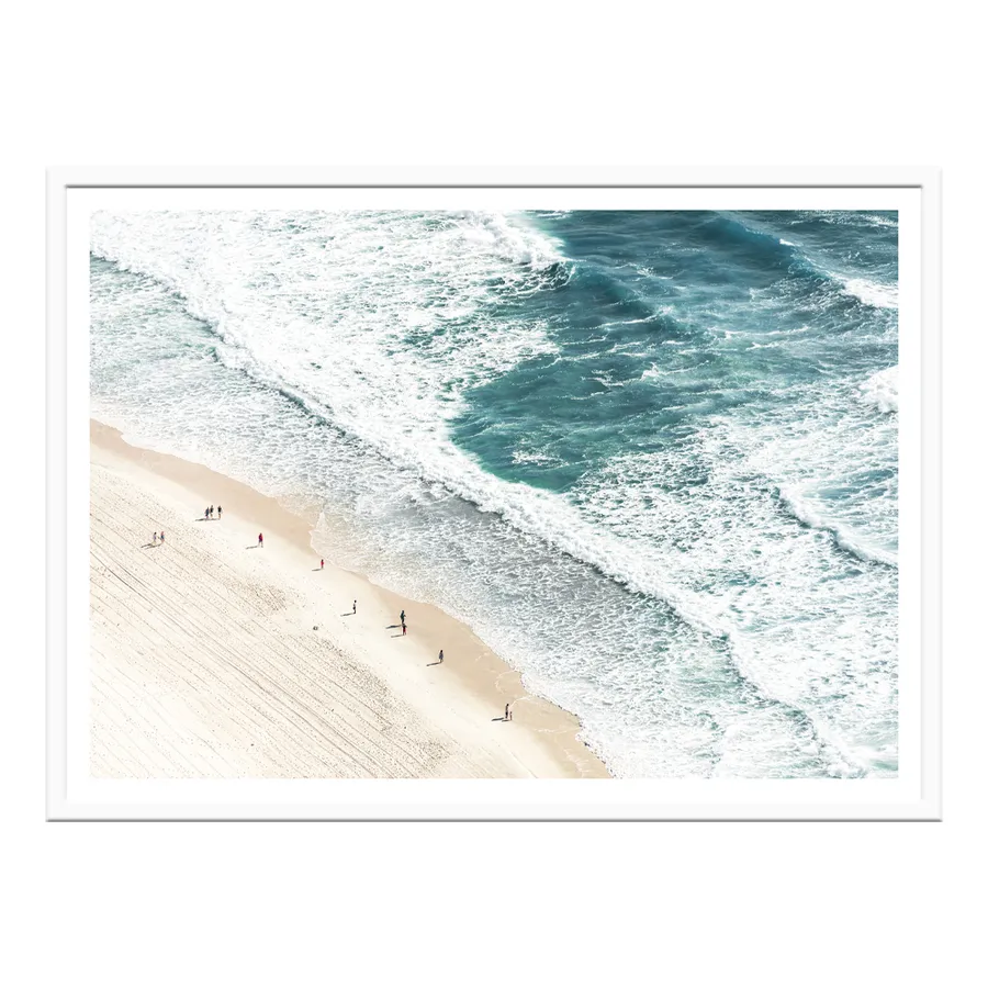 Rolling Waves Framed Print  - 115cm x 85cm