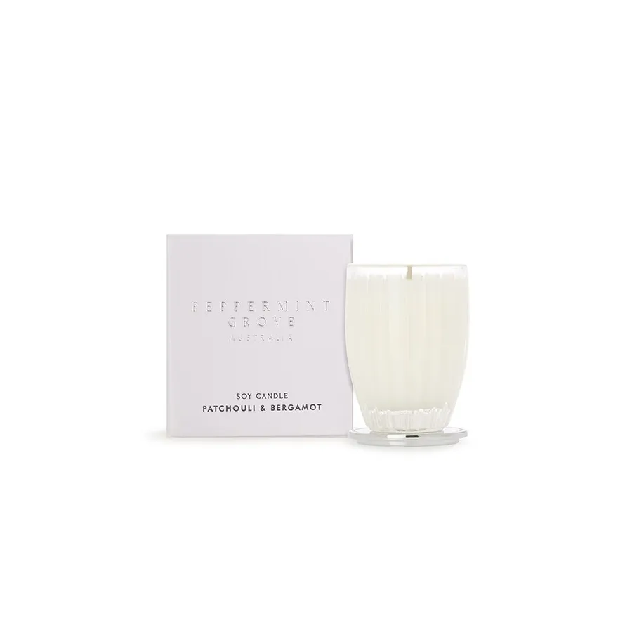 Peppermint Grove Patchouli & Bergamot Small Soy Candles - 60g