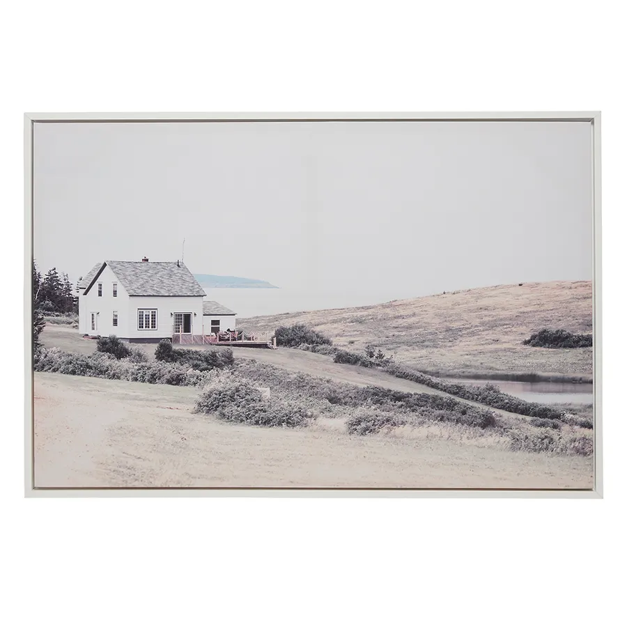 Ocean House Framed Canvas  - 132cm x 88cm