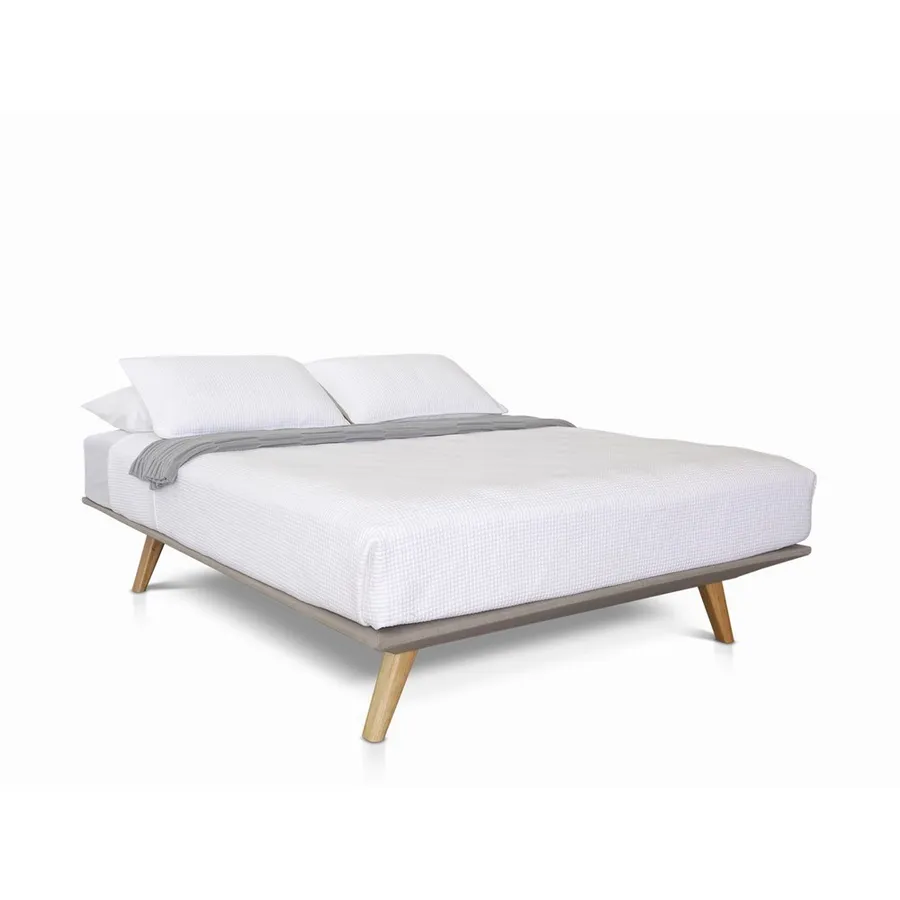 Oslo Bed Base Light Grey