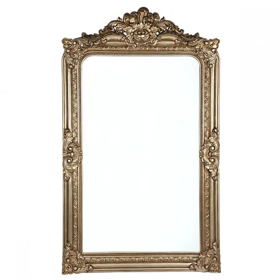 Marguerite Ornate Gold Floor Mirror 120cm x 200cm