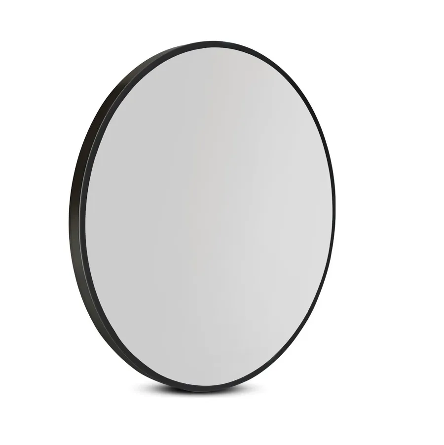 Classic Black Frame Round Mirror • 5 Sizes (50cm / 60cm / 70cm / 80cm / 90cm) 50cm